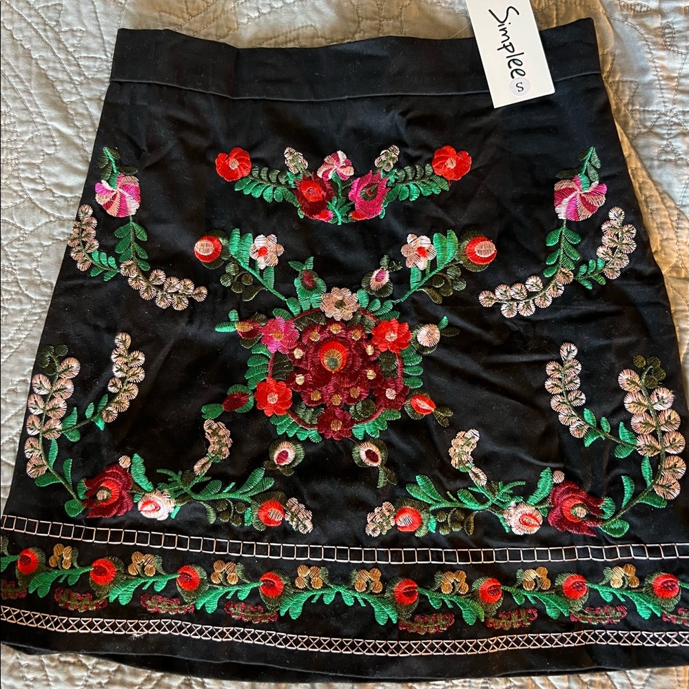 Embroidered Skirt